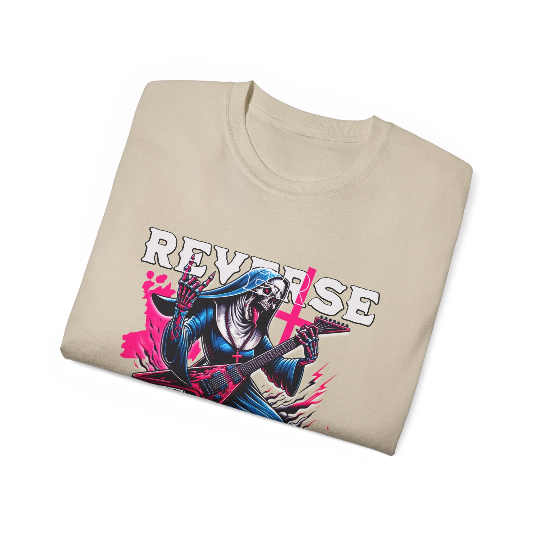 Reverse Exorcism - Unisex Cotton Tee (Front) - Damned Threads